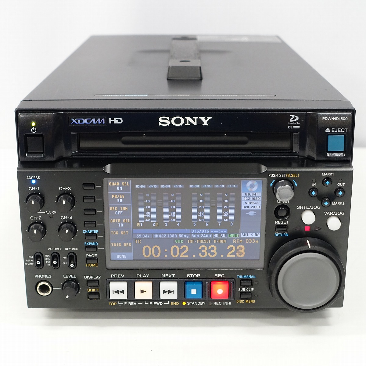 【中古】SONY PDW-HD1500 XDCAM HD422レコーダー【埼玉発送2】