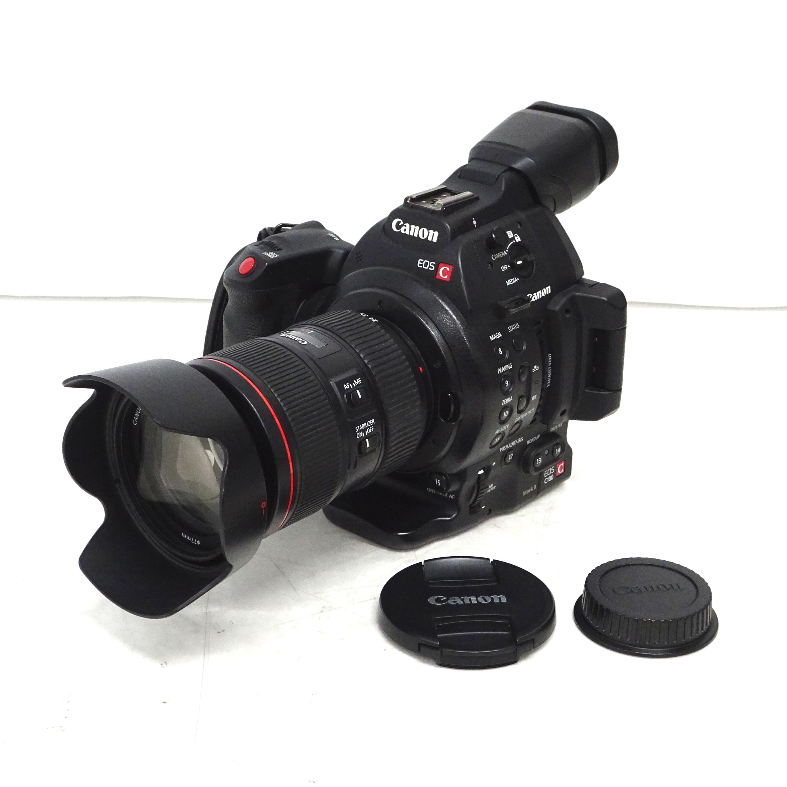 【中古】Canon EOS C100 Mark II デジタルシネマカメラ EF24-105L IS II USM レンズ付き 【愛知発送2】