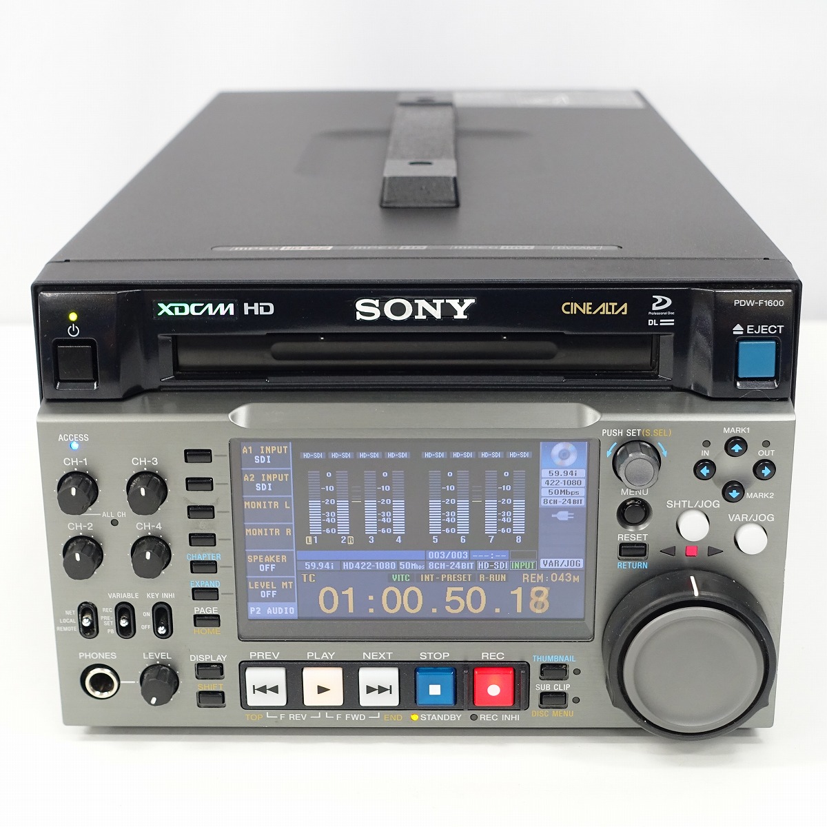 【中古】SONY PDW-F1600 XDCAM HD422レコーダー【埼玉発送2】